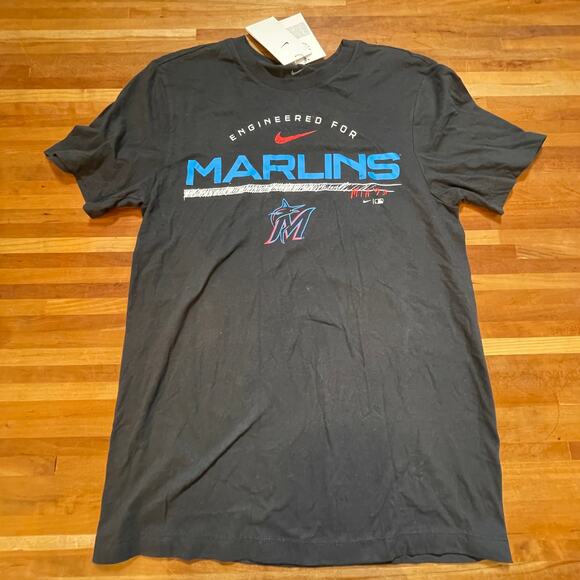 MLB Miami Marlins black Nike Men's SS tee shirt, Small - Picture 1 of 7